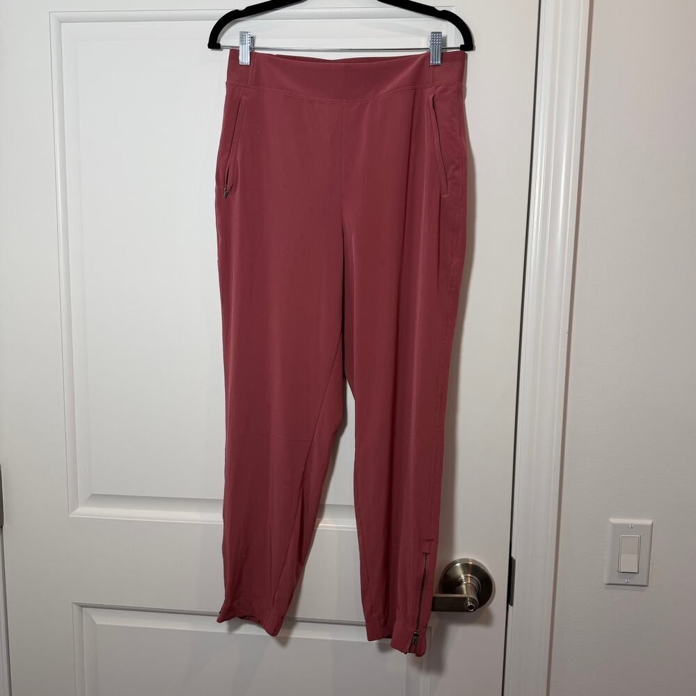 Athleta Womens Pink Rose High Rise Jogger Pants size 8